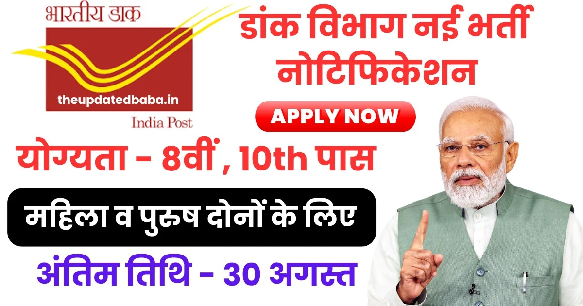 Post Office Skilled Artisans Vacancy Notification