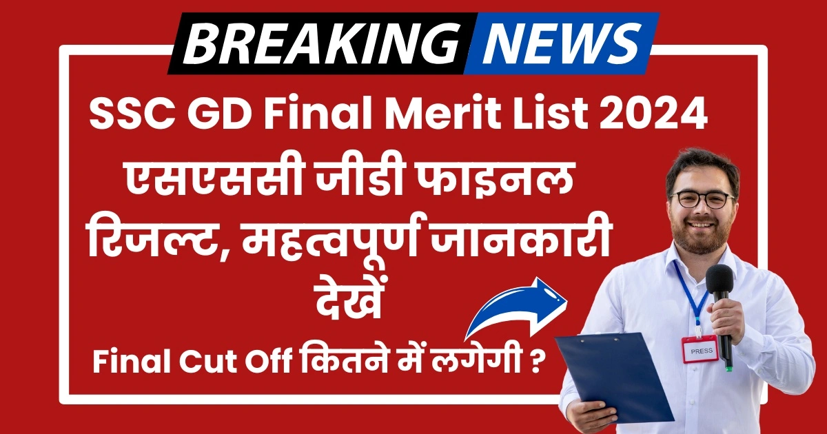 SSC GD Final Merit List 2024