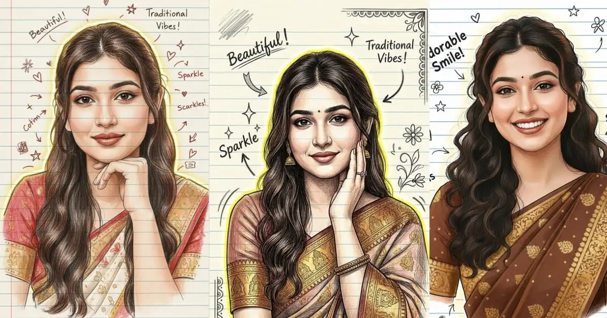 Turn your photo into realistic Sketch Art using Gemini Prompt with detailed pencil sketch effects and AI-generated artistic portrait transformation.