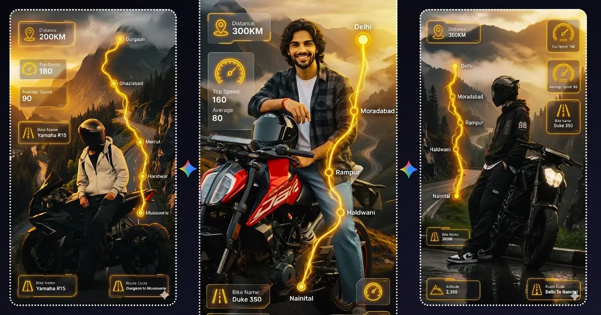 best gemini ai prompt bike rider photo editing